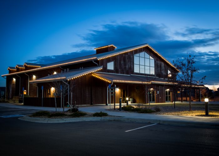 commercial christmas light installation